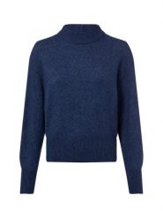 Opus Damski sweter z dzianiny z zawartością wełny i alpaki - Pitan Kobiety niebieski marmurkowy, 34. Niebieskie swetry damskie Opus, bez wzorów, z dzianiny, bez kołnierzyka, bez ramiączek, bez kaptura. Za 449.95 zł.