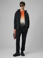 4F Spodnie casual joggery męskie - czarne M. Czarne spodnie materiałowe męskie 4f, m, bez wzorów, z tkaniny, casualowe. Za 249.99 zł.