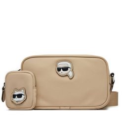 Torebka KARL LAGERFELD. Brązowe listonoszki damskie KARL LAGERFELD, bez wzorów, bez dodatków. Za 439.99 zł.
