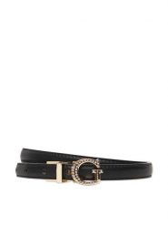 Guess Pasek Damski 176915 Czarny. Czarne paski damskie Guess, z aplikacjami, ze skóry. Za 129.99 zł.