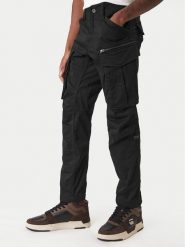 G-Star Raw Spodnie materiałowe Rovic D02190-5126 Czarny Regular Fit. Czarne spodnie materiałowe męskie G-Star Raw, m, bez wzorów, z materiału, retro. Za 639.99 zł.
