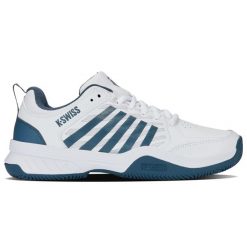 Buty do tenisa K-Swiss Court Express 2 Clay. Białe buty sportowe męskie K-SWISS, z materiału, bez zapięcia, tenisowe. Za 353.00 zł.