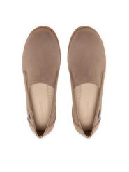 Clara Barson Półbuty WS6086-04 Beżowy. Brązowe półbuty damskie Clara Barson, bez wzorów, z materiału, bez obcasa, na koturnie, bez zapięcia. Za 58.99 zł.