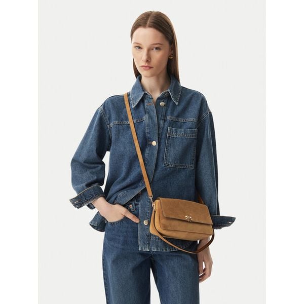 Torebka Tory Burch. Brązowe torebki do ręki damskie Tory Burch, bez wzorów, klasyczne, bez dodatków. Za 2,189.00 zł.