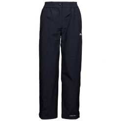 Damskie Spodnie Wodoodporne Tilbury TP75. Czarne spodnie sportowe damskie Trespass, xs, bez wzorów, trekkingowe. Za 255.99 zł.
