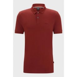 Koszulka Polo męska BOSS Pallas Open Brown regular fit brązowa (50468301-248). Brązowe koszulki polo męskie Boss, m, bez wzorów, sportowe, bez ramiączek. Za 259.00 zł.