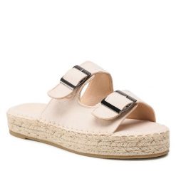 Espadryle Jenny Fairy. Brązowe espadryle damskie Jenny Fairy, bez wzorów, bez obcasa. Za 99.99 zł.