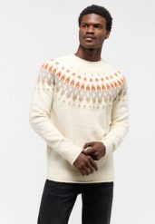 MUSTANG Bloomfield MĘSKI SWETER KLASYCZNY Light Gray 1015482 3003. Szare swetry przez głowę męskie Mustang, m, bez wzorów, bez kołnierzyka. Za 219.99 zł.