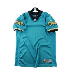 Second life - Koszulka męska NFL Jacksonville Jaguars - Jak nowy. Niebieskie koszulki sportowe męskie Nike, m, bez wzorów, bez kołnierzyka, bez ramiączek, do piłki nożnej. Za 548.16 zł.