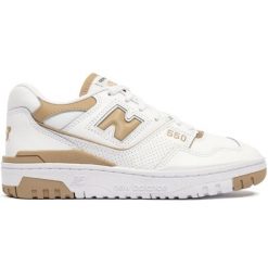 Buty New Balance BBW550BT białe. Białe obuwie sportowe damskie bez wzorów, z materiału. Za 596.39 zł.