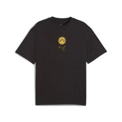 Męska koszulka Borussia Dortmund FtblStatement Cellerator PUMA. Czarne koszulki sportowe męskie Puma, m, bez wzorów, bez kołnierzyka, bez ramiączek, do piłki nożnej. Za 199.00 zł.