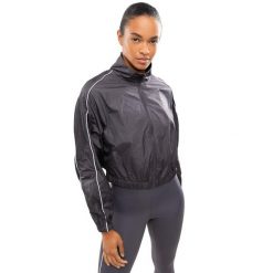 Damska lekka kurtka do biegania Fitness Siroko Ueno Dark Gray. Szare kurtki damskie SIROKO, bez wzorów, z tkaniny, bez kaptura. Za 255.00 zł.