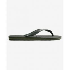 Klapki Havaianas Brésil Logo. Zielone klapki męskie Havaianas, z materiału, eleganckie. Za 166.50 zł.