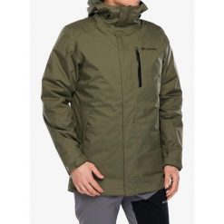 Kurtka 3w1 Columbia Oak Harbor Interchange Jacket - stone green M. Zielone kurtki męskie Columbia, m, bez wzorów, z puchu, sportowe, bez kaptura. Za 911.39 zł.