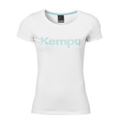 Damska koszulka Kempa Graphic. Białe koszulki sportowe damskie Kempa, l, bez wzorów, bez kołnierzyka, bez ramiączek, do piłki nożnej. Za 150.00 zł.