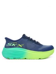 Skechers Buty do biegania Max Cushioning Endeavour 129473/NVLM Granatowy. Niebieskie obuwie sportowe damskie Skechers, bez wzorów, z materiału, do biegania. Za 407.15 zł.