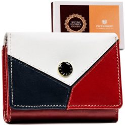 Portfel skórzany Peterson [DH] PTN RD-17-GCL-Y czerwony. Czerwone portfele damskie Peterson, bez wzorów, ze skóry. Za 79.99 zł.