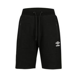 Bermudy męskie Umbro Coton. Czarne szorty męskie Umbro, m, bez wzorów, z bawełny, klasyczne. Za 175.20 zł.