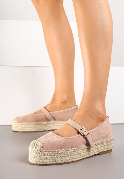 Różowe Espadryle Ozdobione Paskiem i Plecionką Fevandre. Czerwone espadryle damskie Born2be, na lato, bez wzorów, eleganckie, bez obcasa, bez zapięcia. Za 89.99 zł.
