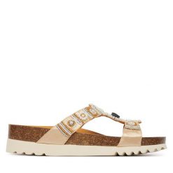 Klapki Scholl. Żółte klapki damskie Scholl, bez wzorów, bez obcasa. Za 319.99 zł.