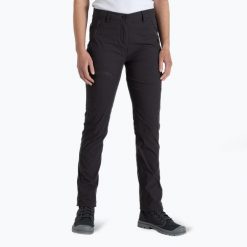 Spodnie trekkingowe damskie Craghoppers NosiLife PRO Trouser III. Czarne spodnie sportowe damskie Craghoppers, bez wzorów, trekkingowe. Za 379.99 zł.