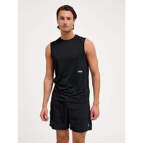 Tank top Hummel Pulse. Czarne buty sportowe męskie Hummel, bez wzorów, sportowe, bez kołnierzyka. Za 147.00 zł.