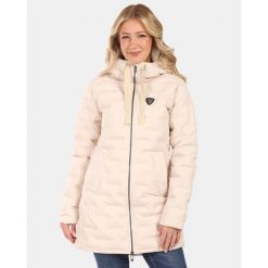 Cappotto invernale da donna Kilpi BELIZE-W. Brązowe kurtki sportowe damskie Kilpi, bez wzorów, bez kaptura, trekkingowe. Za 628.61 zł.