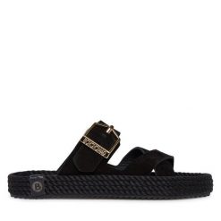 Klapki Bohonomad. Czarne klapki damskie Bohonomad, bez wzorów, bez obcasa. Za 219.99 zł.