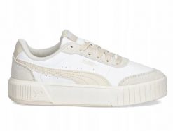Buty Damskie Puma Carina Mia Sportowe Platforma. Białe obuwie sportowe damskie Puma, bez wzorów, z materiału, trekkingowe. Za 299.00 zł.