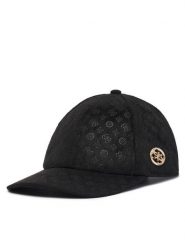 Guess Czapka z daszkiem AW5627 POL01 Czarny. Czarne rękawiczki damskie Guess, z aplikacjami, z poliesteru. Za 194.99 zł.