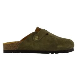 Klapki turystyczne damskie Scholl Fae. Zielone klapki damskie Scholl, bez wzorów, z materiału, eleganckie, bez obcasa. Za 254.24 zł.