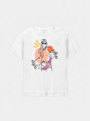 Coccodrillo T-Shirt WC4143202CEJ Biały Regular Fit. Białe t-shirty i topy dla dziewczynek COCCODRILLO, bez wzorów, z bawełny, bez ramiączek. Za 49.99 zł.