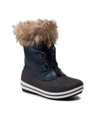 CMP Śniegowce Kids Anthilan Snow Wp 30Q4594 Granatowy. Niebieskie buty zimowe chłopięce CMP, bez wzorów, ze skóry, bez zapięcia. Za 329.99 zł.