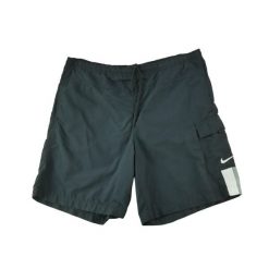 Nike szorty męskie vintage Y2K. Czarne krótkie spodenki sportowe męskie Nike, l, bez wzorów, z tkaniny, na fitness i siłownię. Za 106.46 zł.