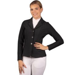 Kurtka konkursowa dziewczęca Harry's Horse Onyx. Czarne kurtki i płaszcze dla dziewczynek HARRYS HORSE, bez wzorów, z elastanu, bez kaptura. Za 589.00 zł.