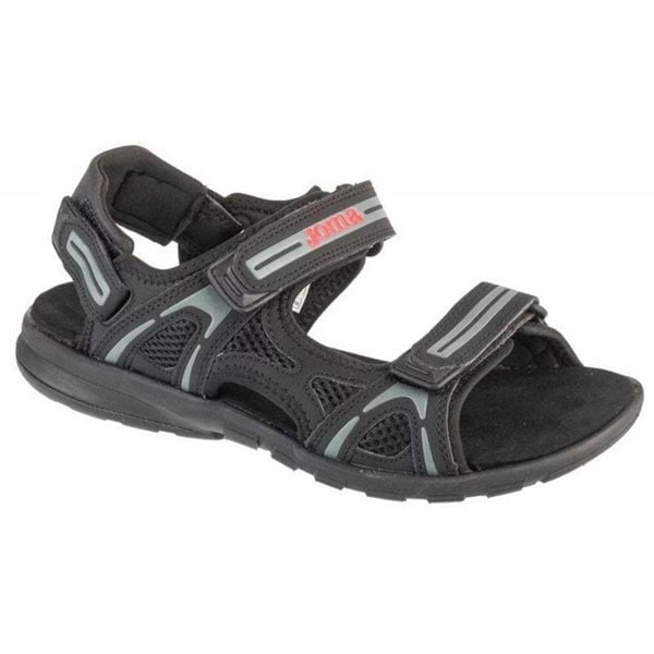 Sandały Męskie S.Zeus. Czarne sandały męskie Joma, z gumy, z otwartym noskiem, bez zapięcia. Za 189.99 zł.