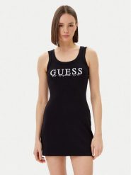 Guess Sukienka codzienna V5GK06 K8RT2 Czarny Slim Fit. Czarne sukienki damskie Guess, na co dzień, m, z aplikacjami, z wiskozy, bez kołnierzyka, bez ramiączek, proste. Za 149.99 zł.