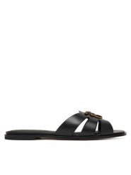 PINKO Klapki Milly 04 SD0463 P001 Czarny. Czarne klapki damskie Pinko, bez wzorów, ze skóry, bez obcasa. Za 919.99 zł.