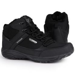 Buty męskie zimowe wysokie ocieplane DK PREDATOR. Czarne buty sportowe męskie DK, bez zapięcia. Za 199.00 zł.