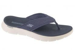Japonki damskie, Go Walk Flex Sandal - Holly. Fioletowe klapki damskie Skechers, bez wzorów, z materiału, sportowe, bez obcasa. Za 189.99 zł.