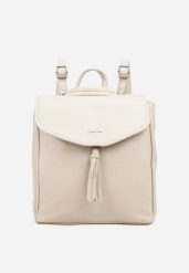 Jasnobeżowy Plecak Basic z Ozdobnym Frędzlem Vikelin. Brązowe plecaki damskie Renee, bez wzorów, z jeansu, eleganckie. Za 159.99 zł.