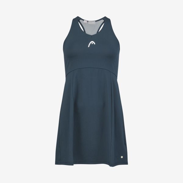 Sukienka ze spodenkami do tenisa damska SPIRIT HEAD. Niebieskie sukienki damskie Head, s, bez wzorów, sportowe, bez kołnierzyka, bez ramiączek, sportowe. W wyprzedaży za 237.00 zł.