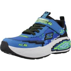 Buty SKECHERS MEGA-CRAFT 4K Niebieski. Niebieskie trekkingi męskie Skechers, trekkingowe. Za 247.99 zł.