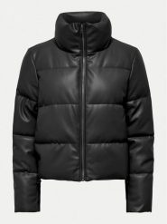 ONLY Kurtka zimowa Elsie 15322016 Czarny Regular Fit. Czarne kurtki damskie Only, na zimę, l, bez wzorów, ze skóry, bez kaptura. Za 199.99 zł.