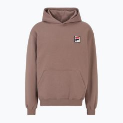 Bluza FILA Borgholm Hoody. Brązowe bluzy damskie Fila, m, bez wzorów, z bawełny, bez kaptura. Za 359.99 zł.