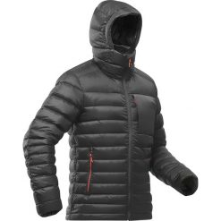 Kurtka trekkingowa męska puchowa Forclaz MT500 - 10°C. Brązowe kurtki męskie FORCLAZ, l, bez wzorów, z materiału, sportowe, bez kaptura. Za 449.99 zł.
