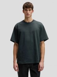 MESKA KOSZULKA LEE WORKWEAR BOXY TEE WASHED BLACK 112378724. Czarne t-shirty męskie Lee, m, bez wzorów, bez kołnierzyka. Za 79.99 zł.