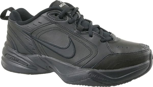 Nike Buty męskie Monarch IV czarne r. 45 (415445-001). Czarne buty sportowe męskie Nike, bez zapięcia. Za 219.00 zł.