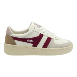 Buty do chodzenia damskie Gola Grandslam Trident 2024. Białe obuwie sportowe damskie Gola, bez wzorów, z materiału, trekkingowe. Za 466.50 zł.