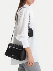 Lasocki Torebka CEO-LSK-X-011-09 Czarny. Czarne torebki do ręki damskie Lasocki, bez wzorów, z materiału, bez dodatków. Za 189.99 zł.